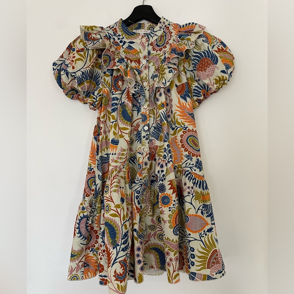 Floral Ruffle Mini Dress - Picture 2 of 7